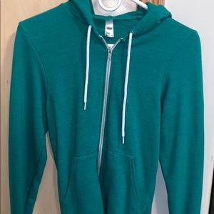 Green Zipup Hoodie